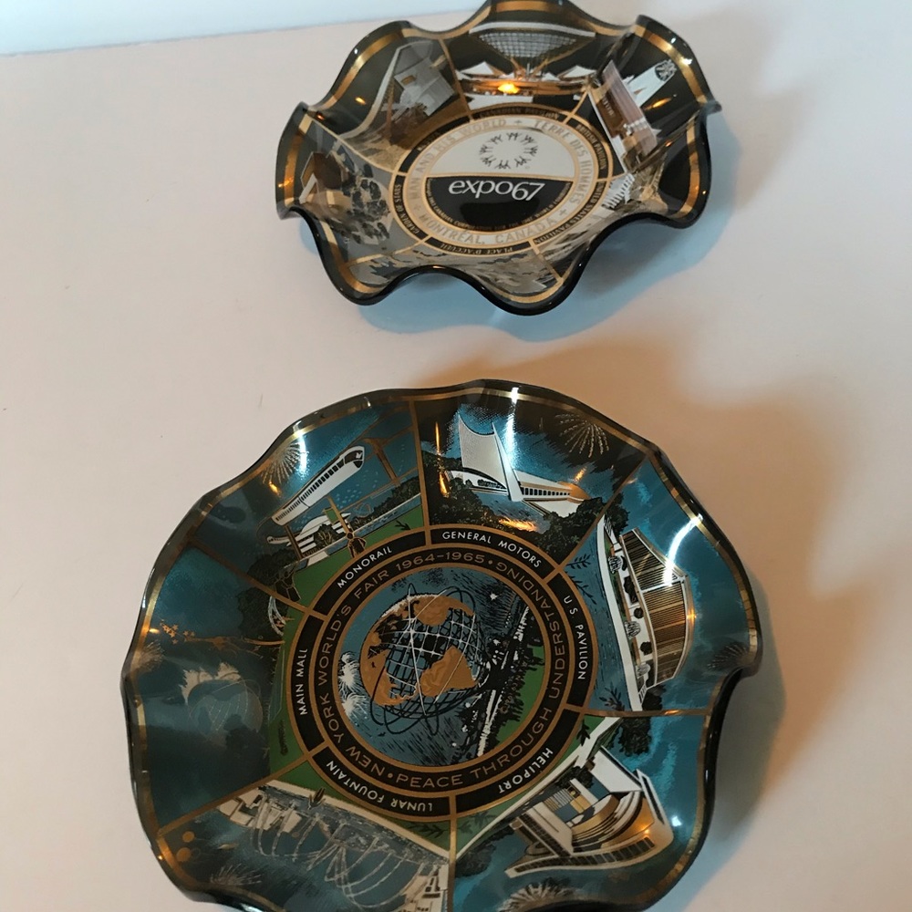 Vintage unique stylish plates NY Canada bundle - Picture 3 of 5